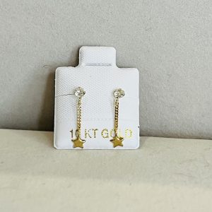 Estrella Rellena Colgante con Cadena