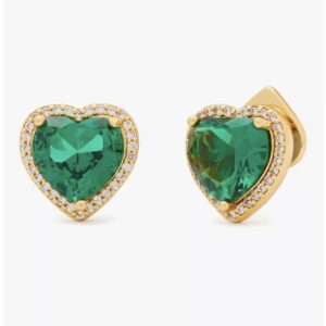 My Love Pavé Heart - Emerald/Gold