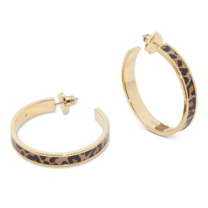 Leopard Hoop Earrings - Gold